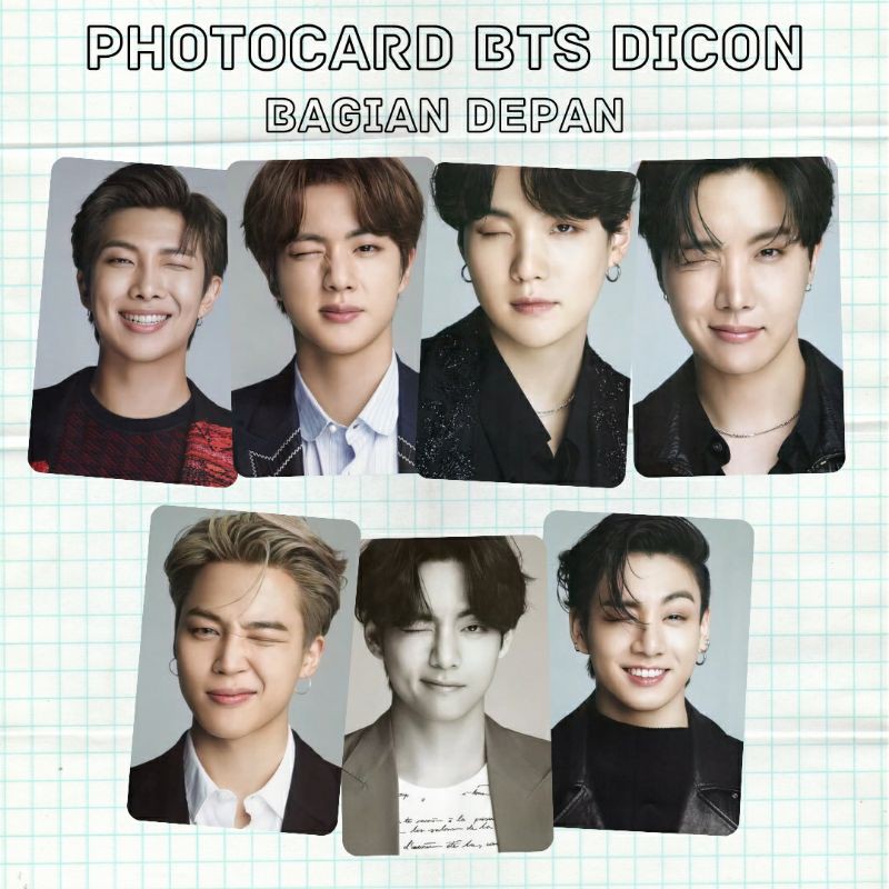 PHOTOCARD BTS DICON PC