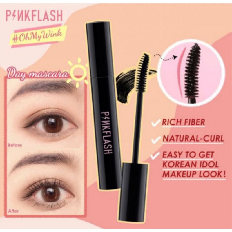 pinkflash oilproof curl mascara