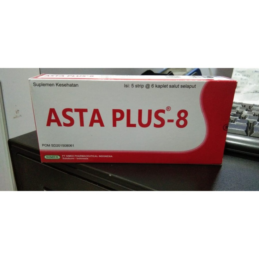 Asta Plus 8 - (1box/30 kaplet) Suplemen makanan