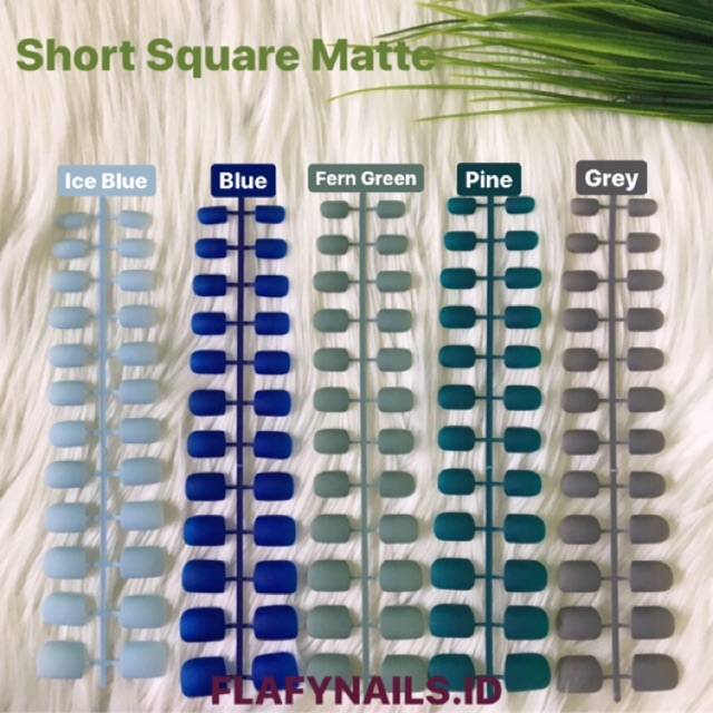Short SquareMATTE/kuku palsu