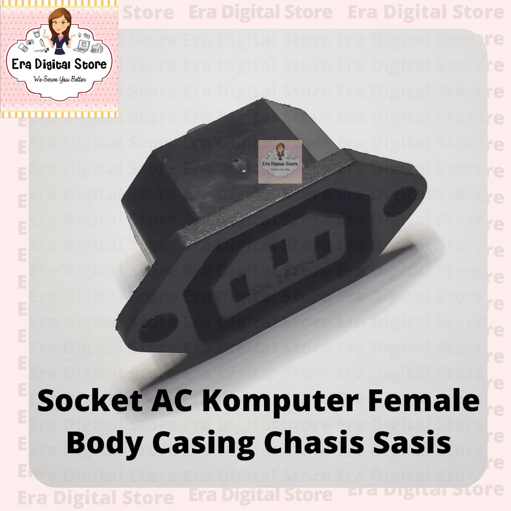Socket AC Komputer Female Body Casing Chasis Sasis