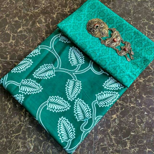 Kain batik set batik print dan embos