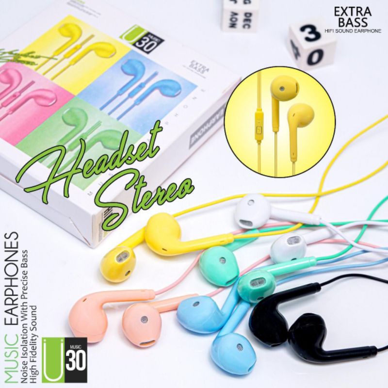 HANDFREE HANDSET EARPHONE u30