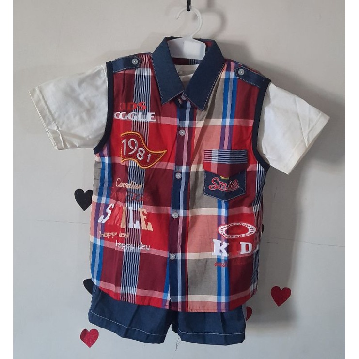 Setelan baju rompi