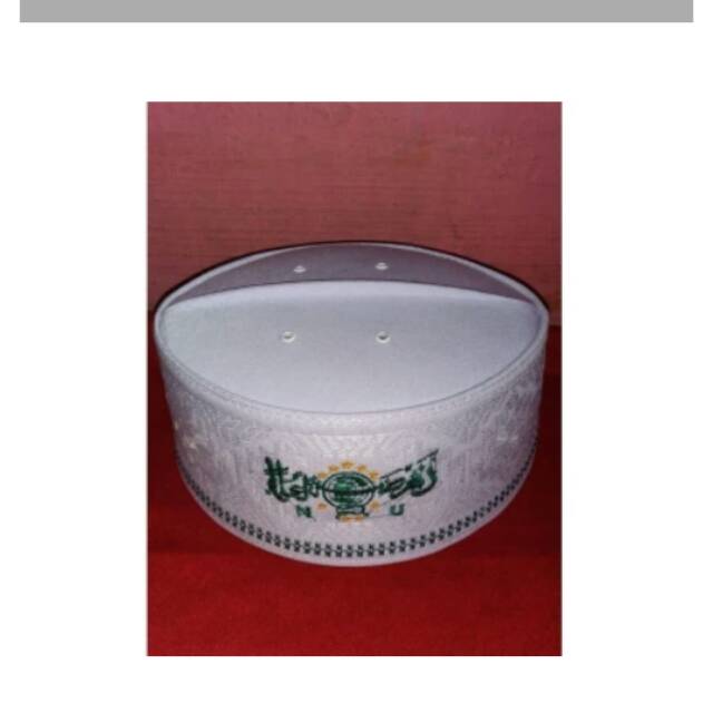 Peci putih bordir NU