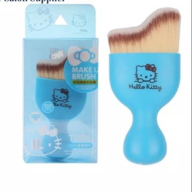 Curve brush makeup / foundation brush/ kuas makeup hellokitty