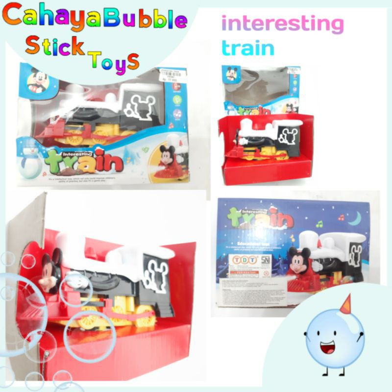mainan kereta api musik mickey mouse interesting train