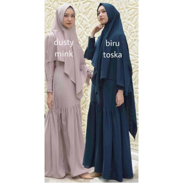 Gamis set , gamis plus khimar