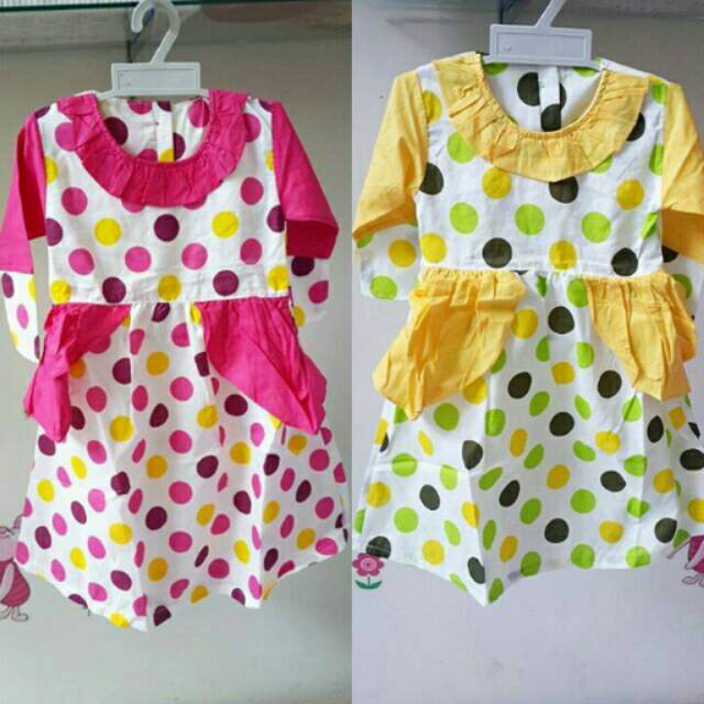 Gamis katun polka