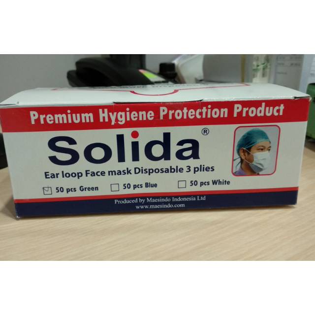 Masker Medis earloop Solida