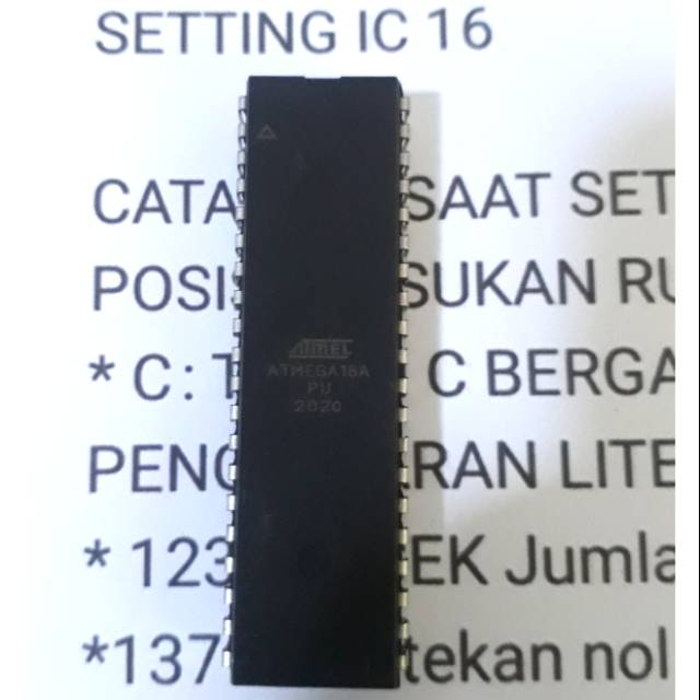 ic program pertamini atau pom mini ATMEGA 16 A