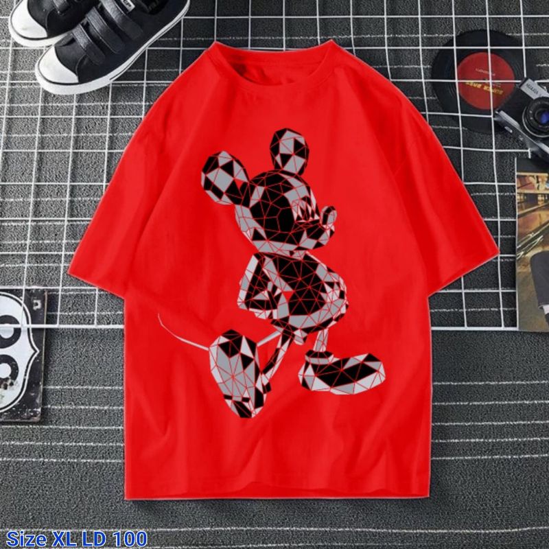 KAOS DEWASA MICKEY RED