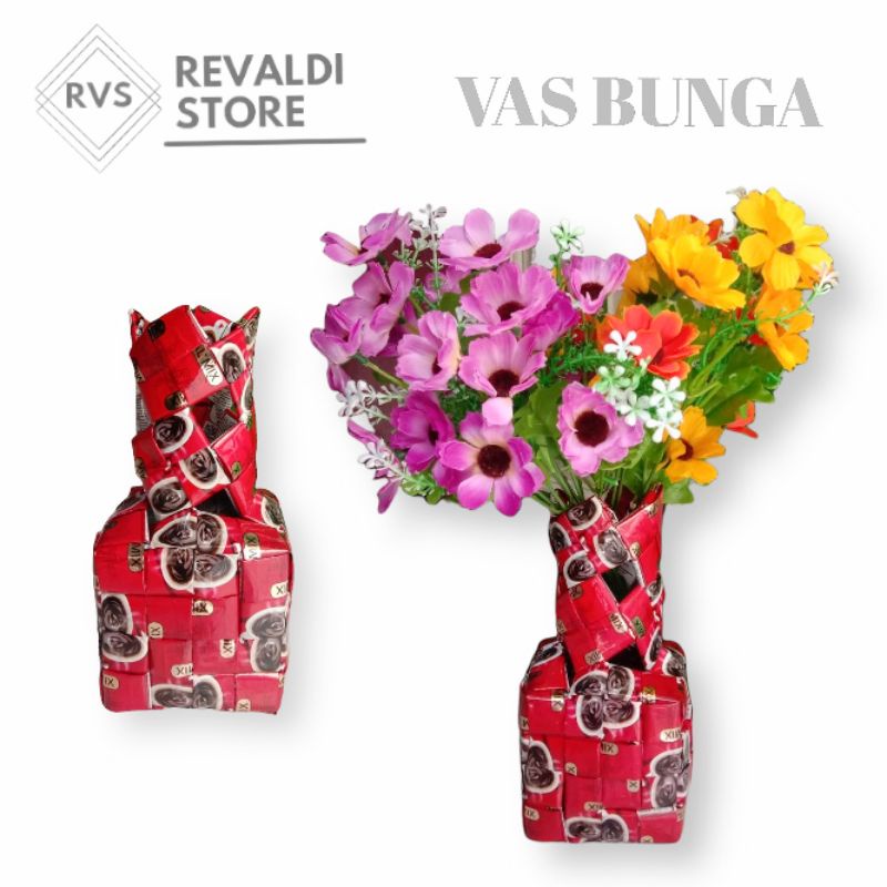 VAS BUNGA DARI BUNGKUSAN KOPI