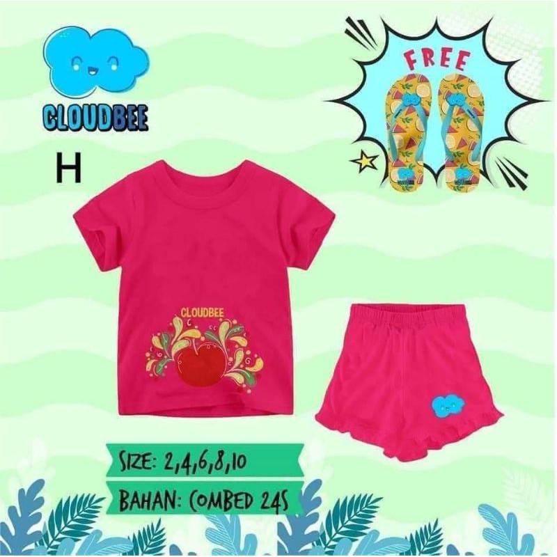SETELAN CLOUDBEE FREE SANDAL