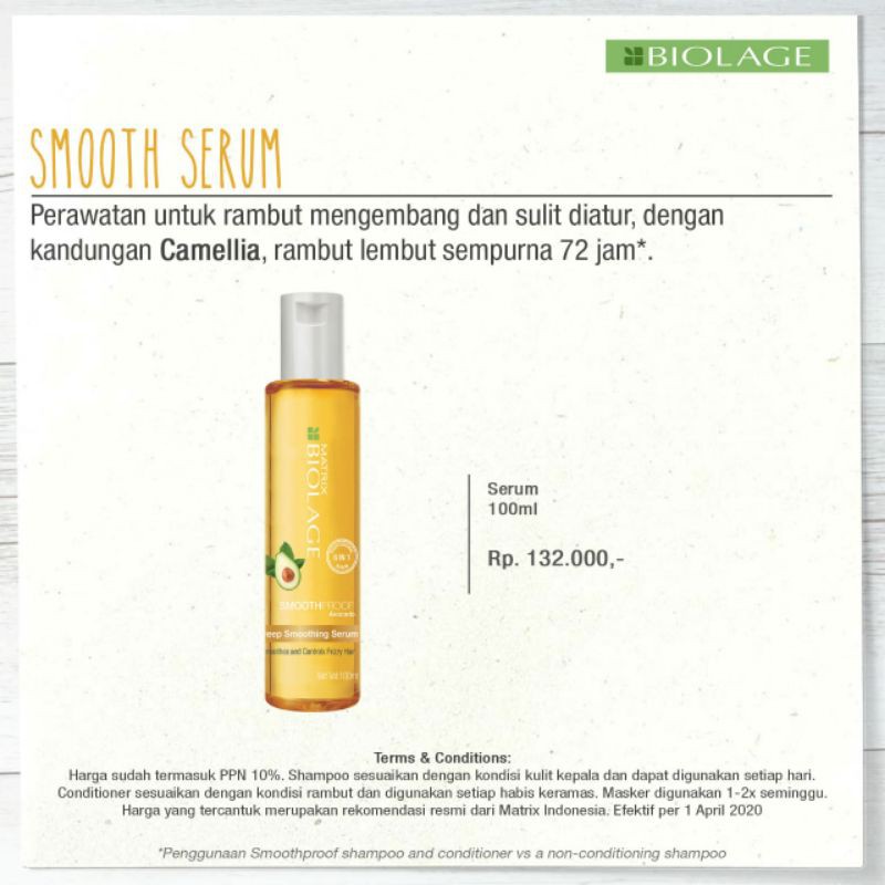 Deep Nourishing serum Biolage Matrix