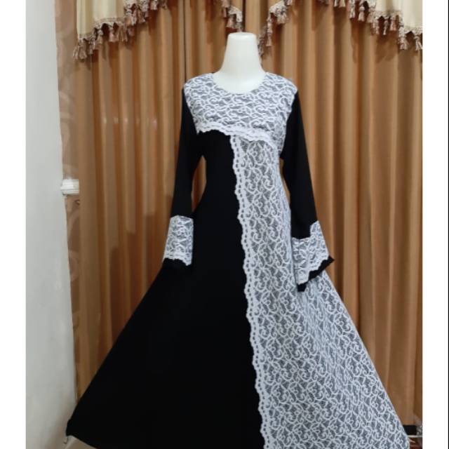 Abaya jetblack Saudi
