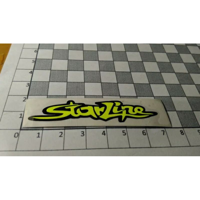 stiker Starline helmet