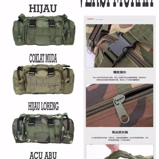 Yas slempang tectical army