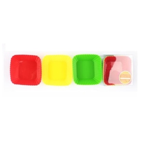 Silicone cup for dish 4 pcs - Square