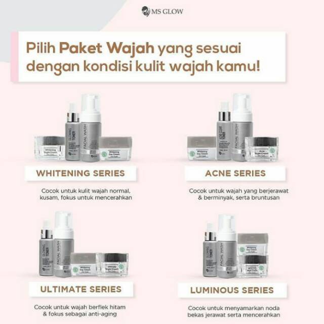 Paket wajah ms glow