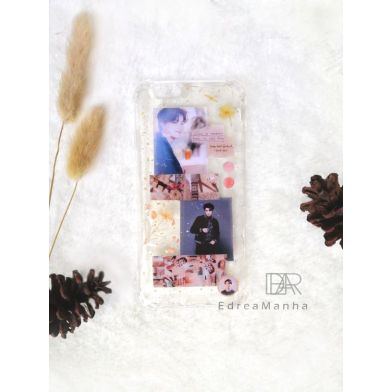 Custom Case Resin with Dried Flower