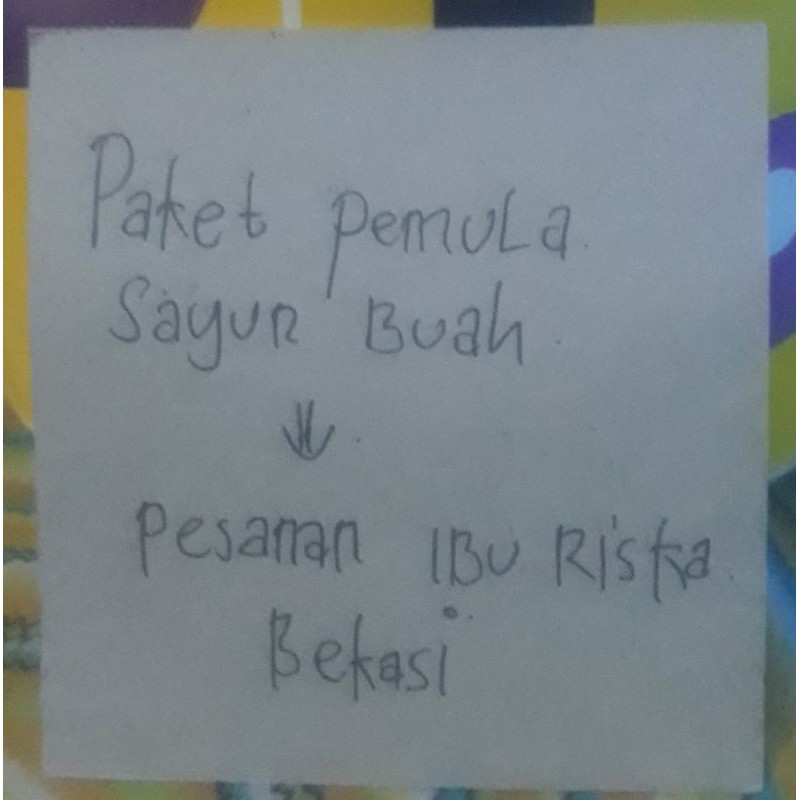 Pesanan Manual Ibu Riska