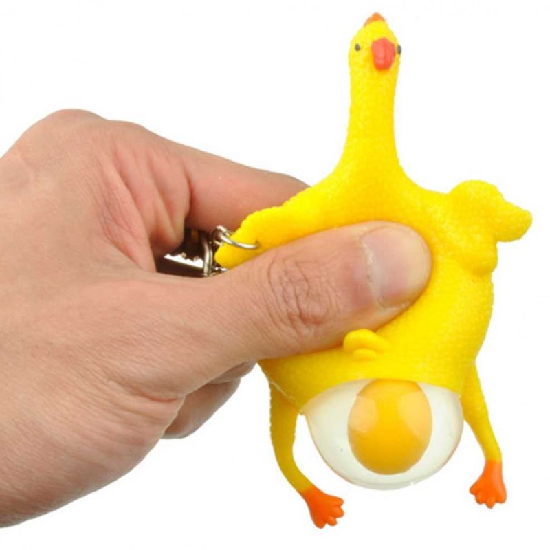 squishy ayam bertelur bisa dipencet
