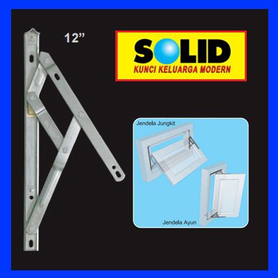 Termurah!!! SOLID Engsel Jendela / Window Casement & Camlock 12"
