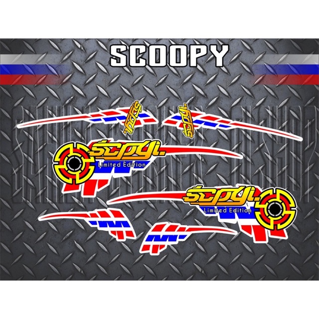 Striping scoopy flag