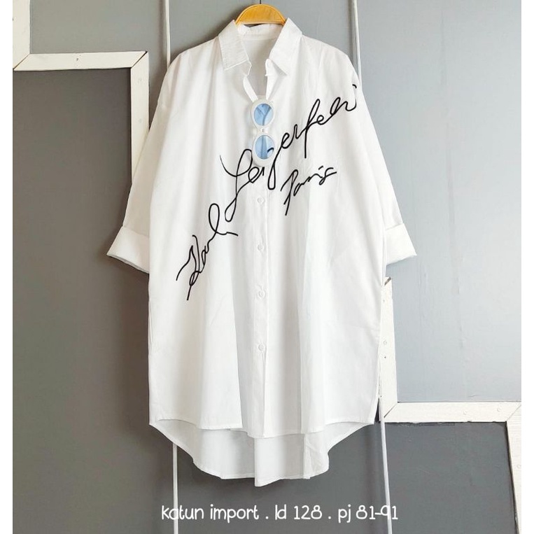 SHIRT OVRSZ WRITE IMPORT [ ADA GALLERY ]