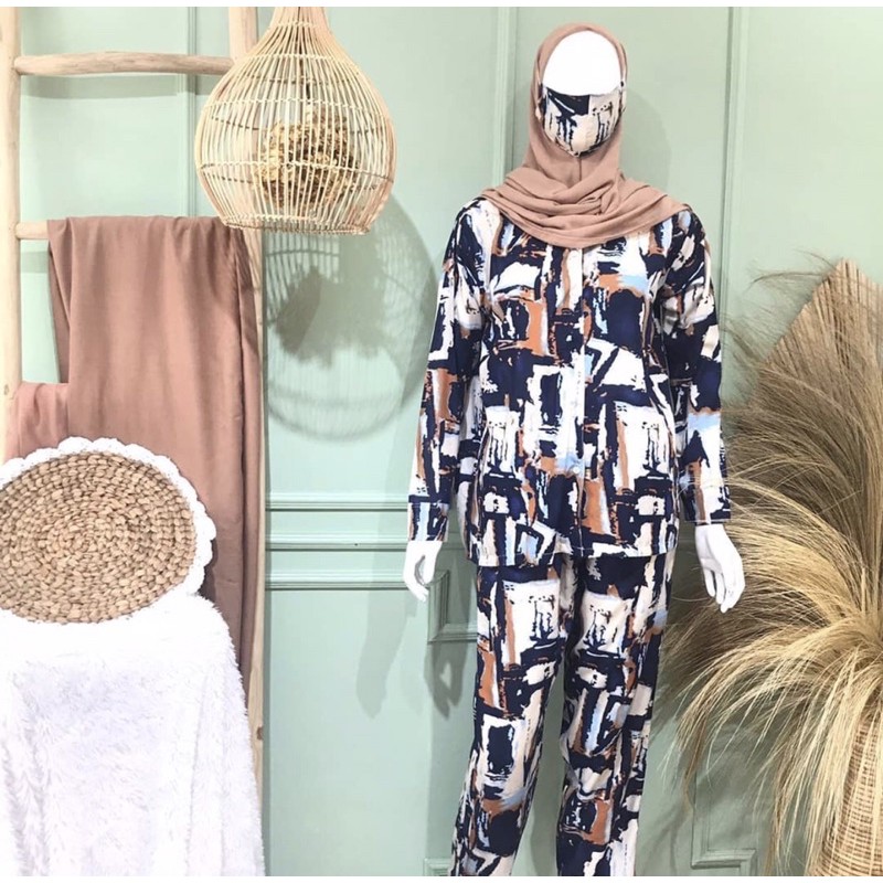 one set panjang rayon
