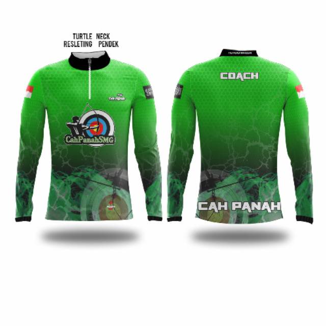 Jersey Panahan Resleting Pendek