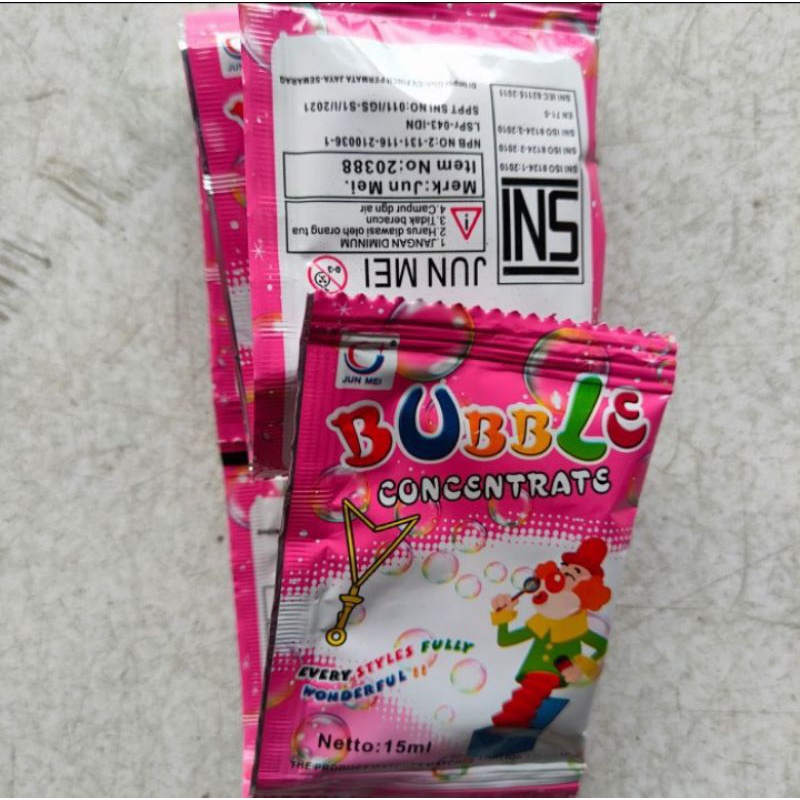 mainan bubble consentrate refil bubble gelembumg sabin