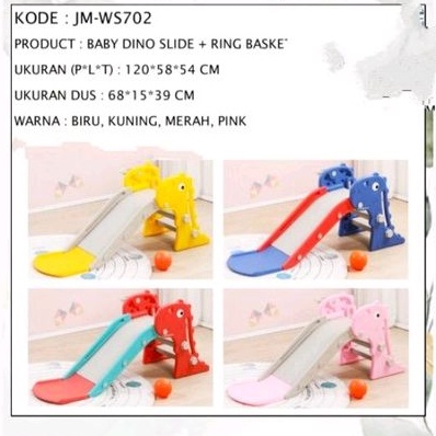 mainan anak perosotan+basket