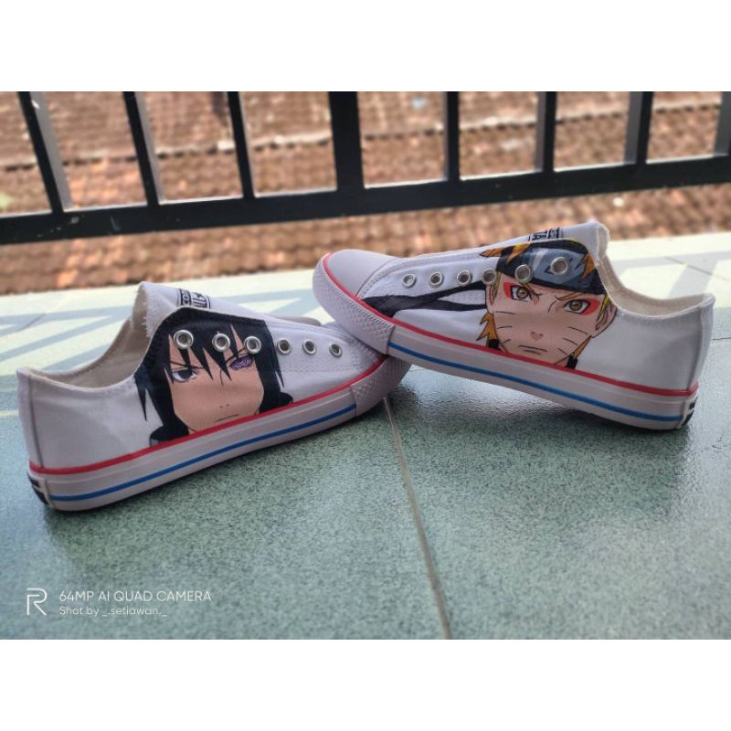Lukis sepatu Naruto & Sasuke