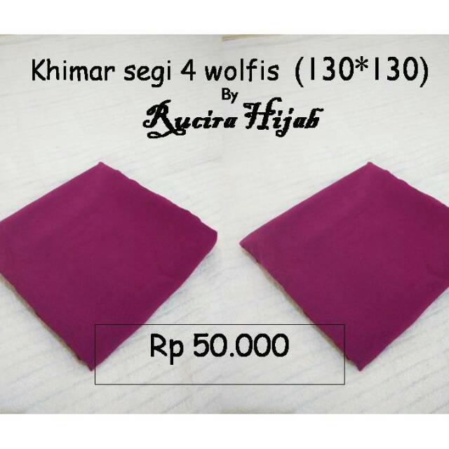 Khimar wolfis size 130*130