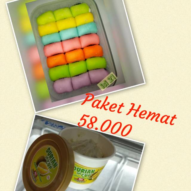 Paket hemat pancake + durian cup
