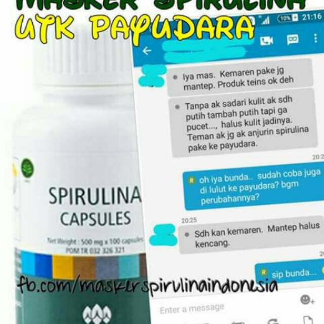 Masker spirulina