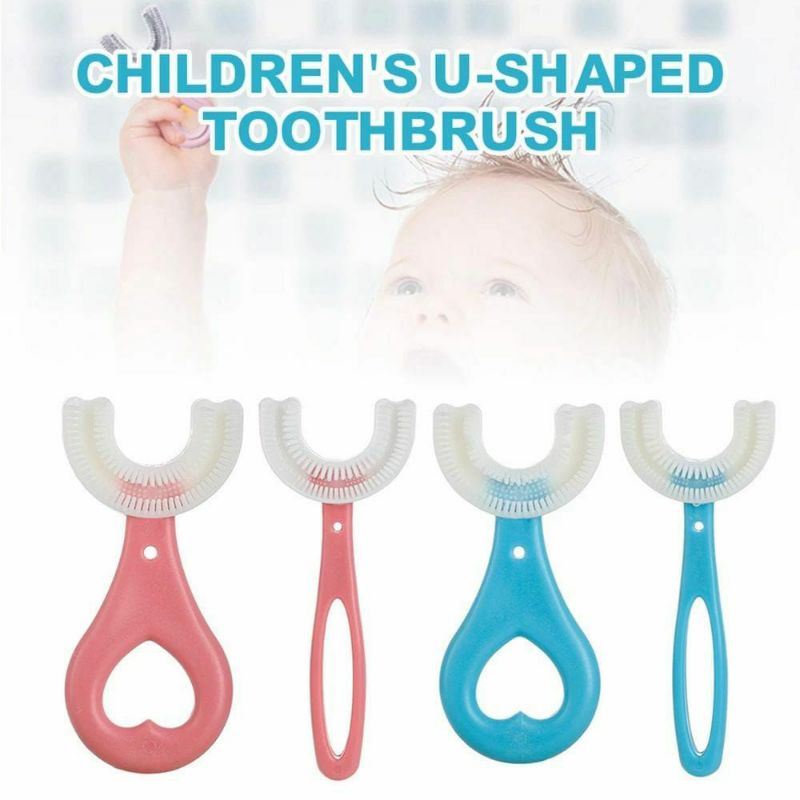 READY STOCK U-SHAPE TOOTHBRUSH FOR CHILDREN
