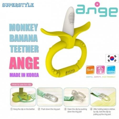 Ange Banana Teether Ring + Clip