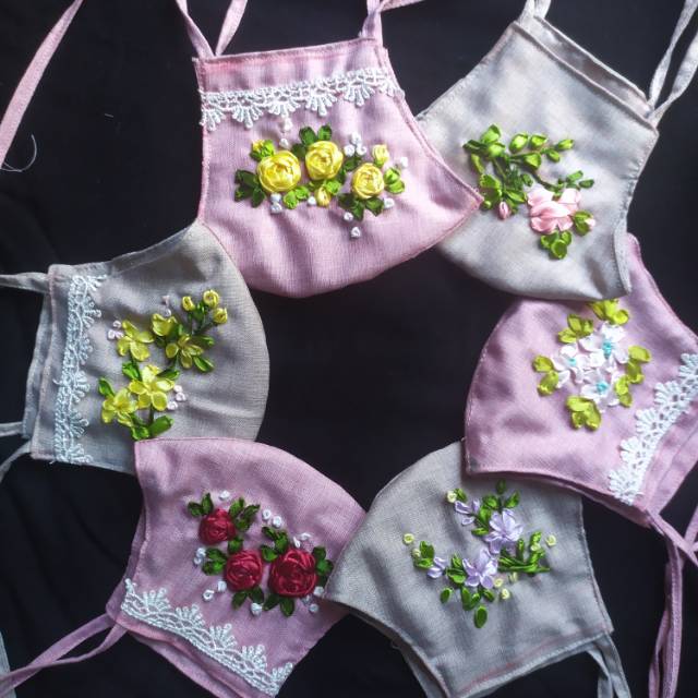 Masker kain sulam