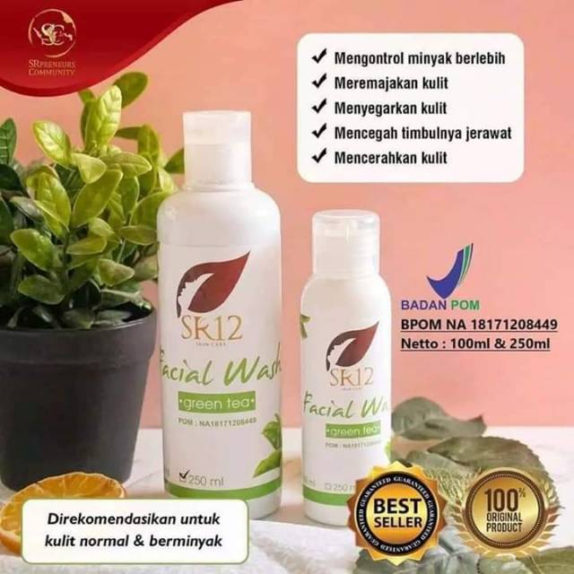 Facial Wash Greentea 100mL