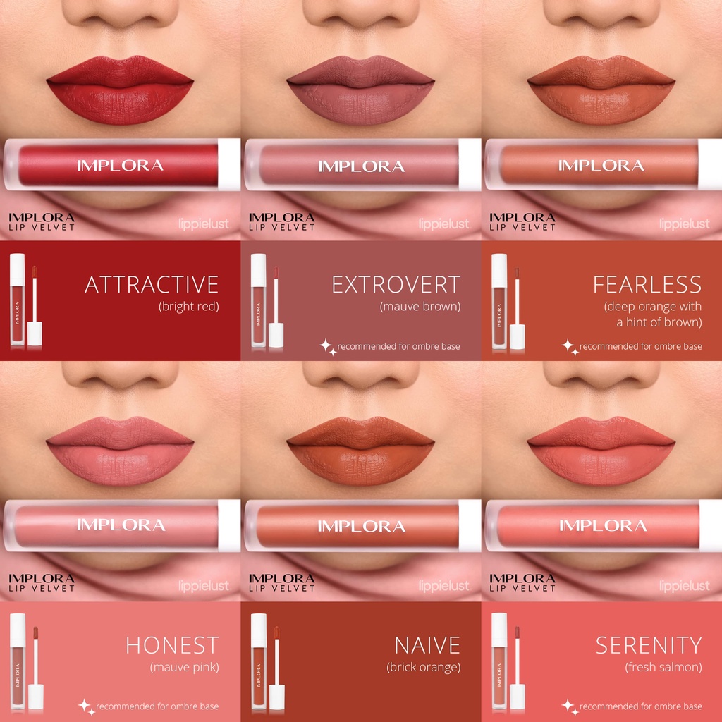 [ BISA COD ] Implora Lip Velvet