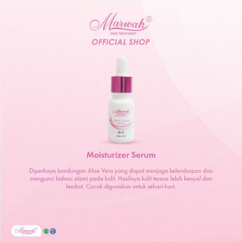 Moisturizer serum marwah