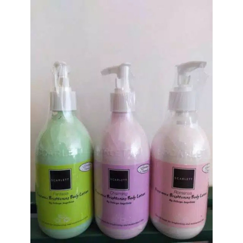 scarlett whitening body lotion
