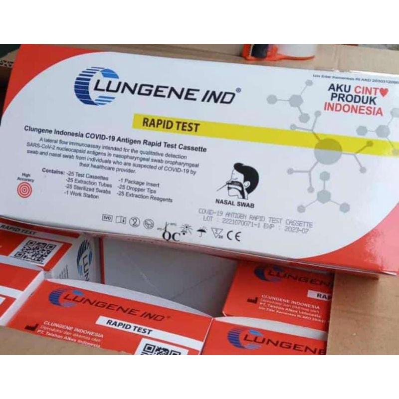 lungene antigen/swabtest