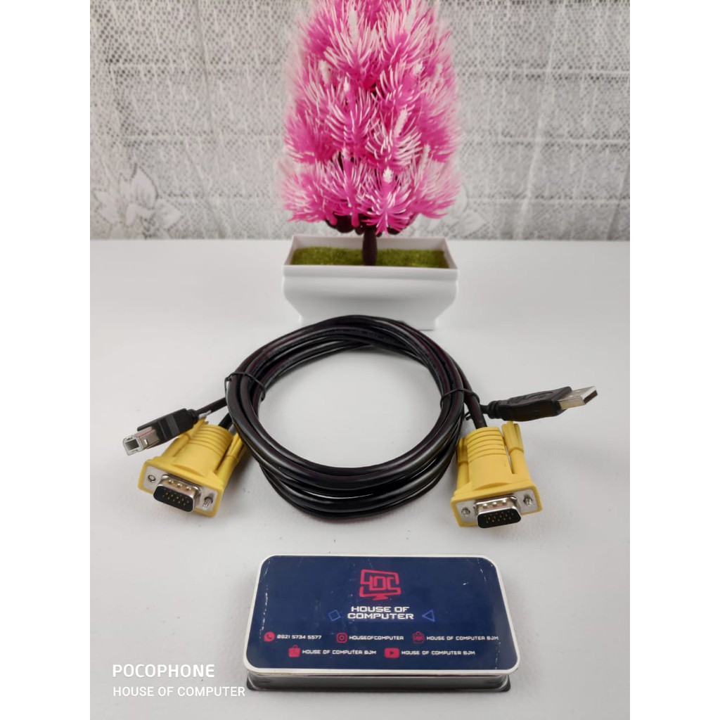 kabel kvm usb 1.5 meter switch