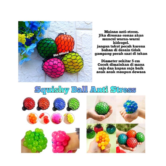 SQUISHY BALL FLASH ANTI STRESS
