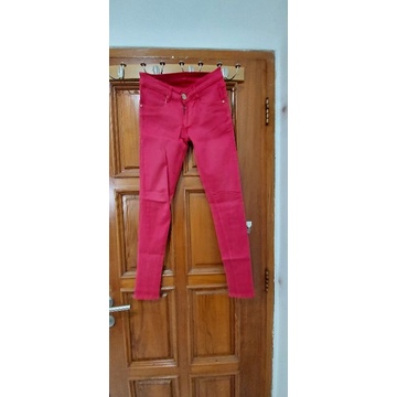 Jeans merah uk28 (Preloved)