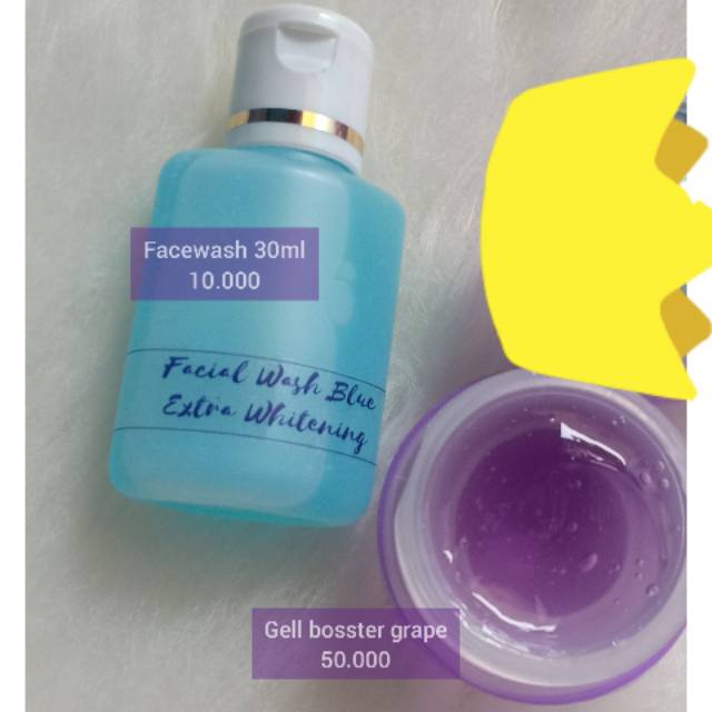 Gell bosster grape + facewash kecil